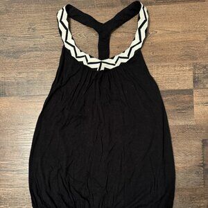 Twentyone Women's Black Woven Strap Tank M